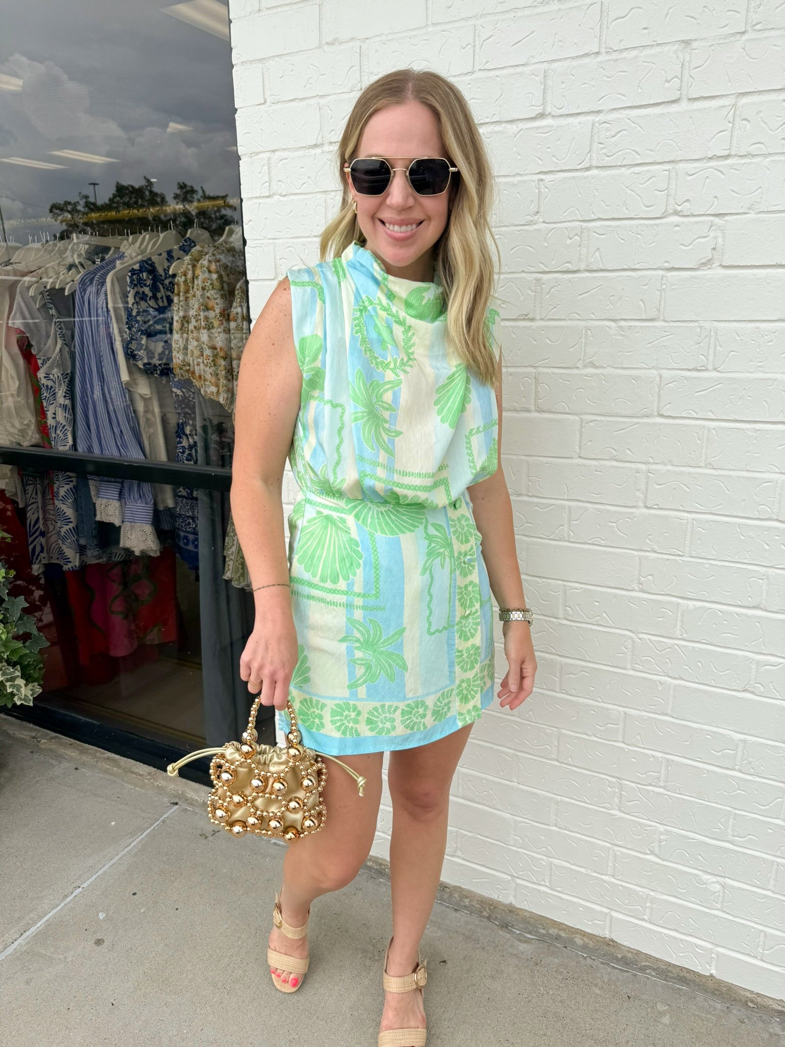 Sea Shell Button Romper