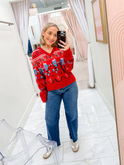 Loden Ridge Collared Sweater