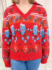 Loden Ridge Collared Sweater