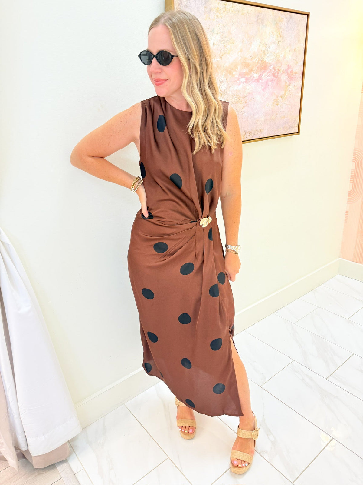 The Espresso Dot Dress