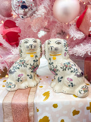 Staffordshire Dog-Rose Medallion-Med