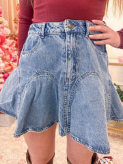 Melany Denim Mini Skirt