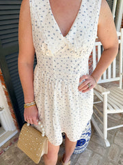 Iris Collared Bustier Mini Dress