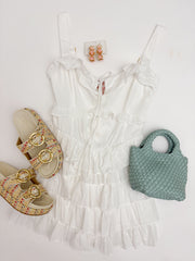 Lucia Romper White Voile