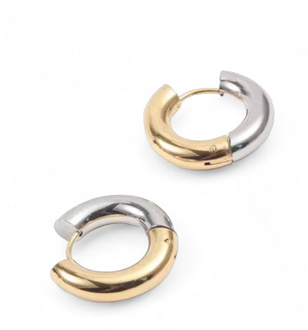 FB Mixed Up Hoop Earrings