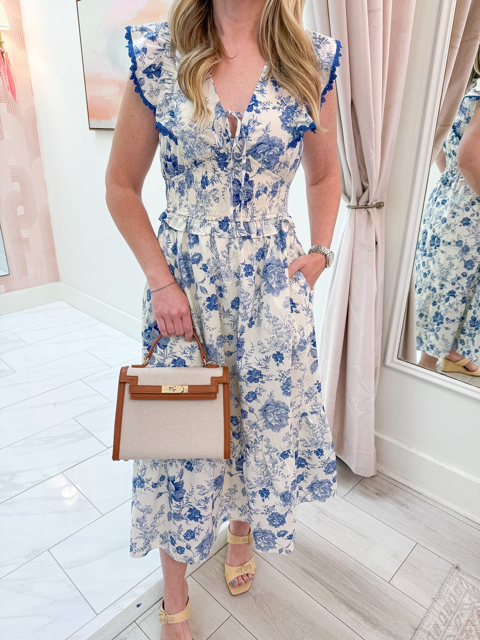 Amalfi Garden Midi Dress