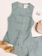 Bryce Bow Trimmed Top