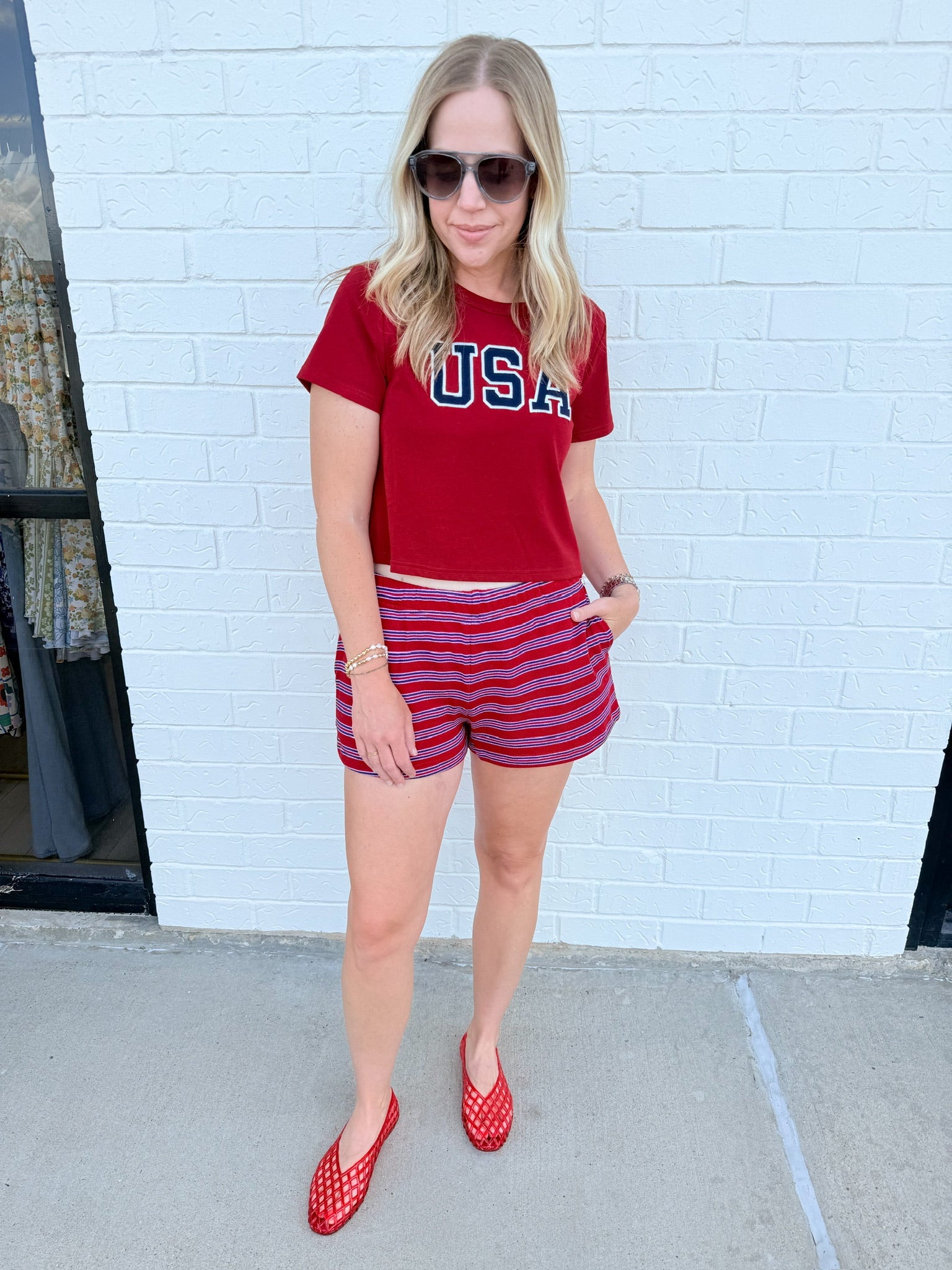 Striped Lounge Short
