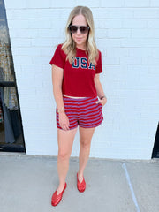 Striped Lounge Short