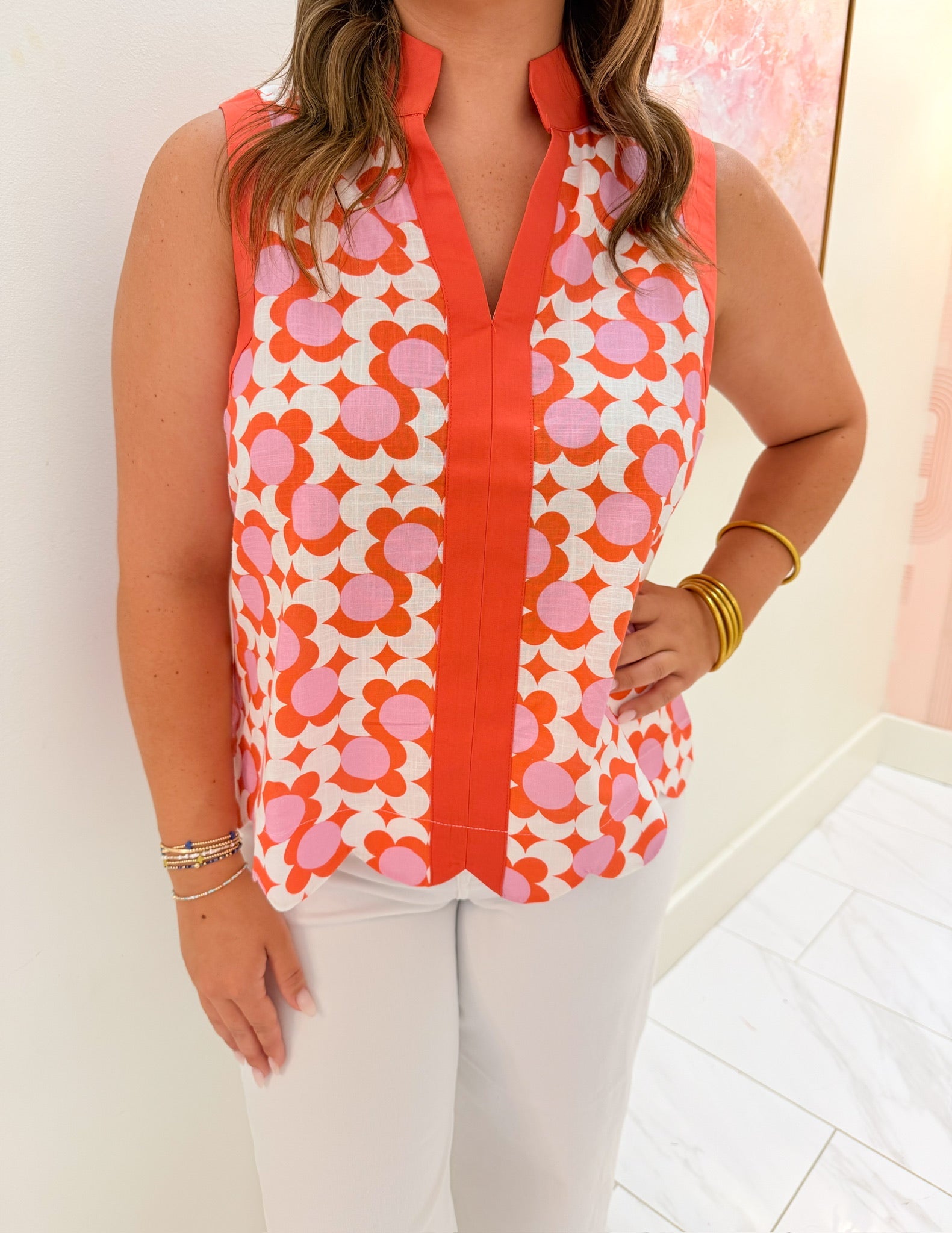 Lisa Collared Top