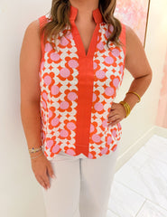 Lisa Collared Top