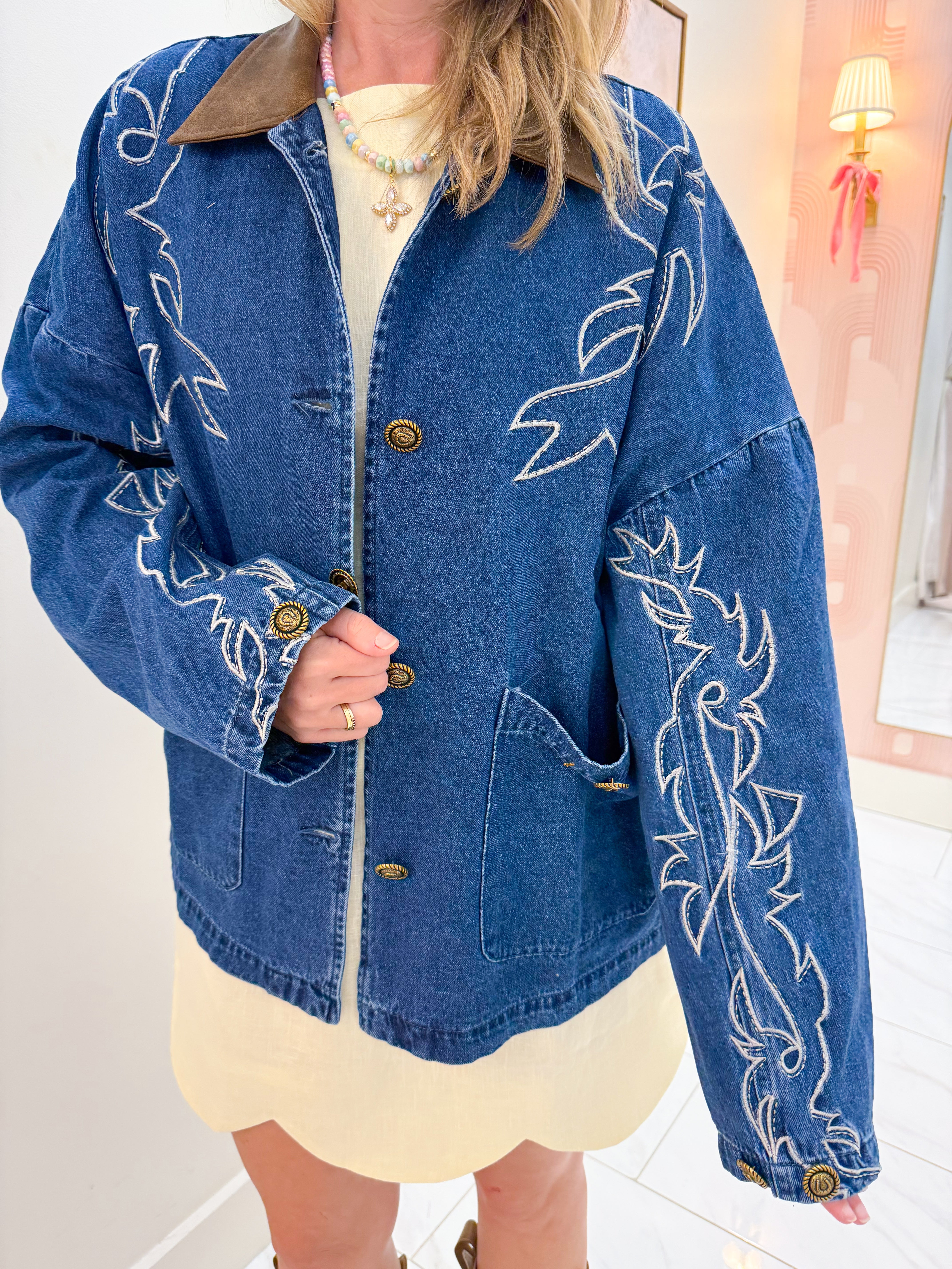 Eastland Embroidered Denim Jacket