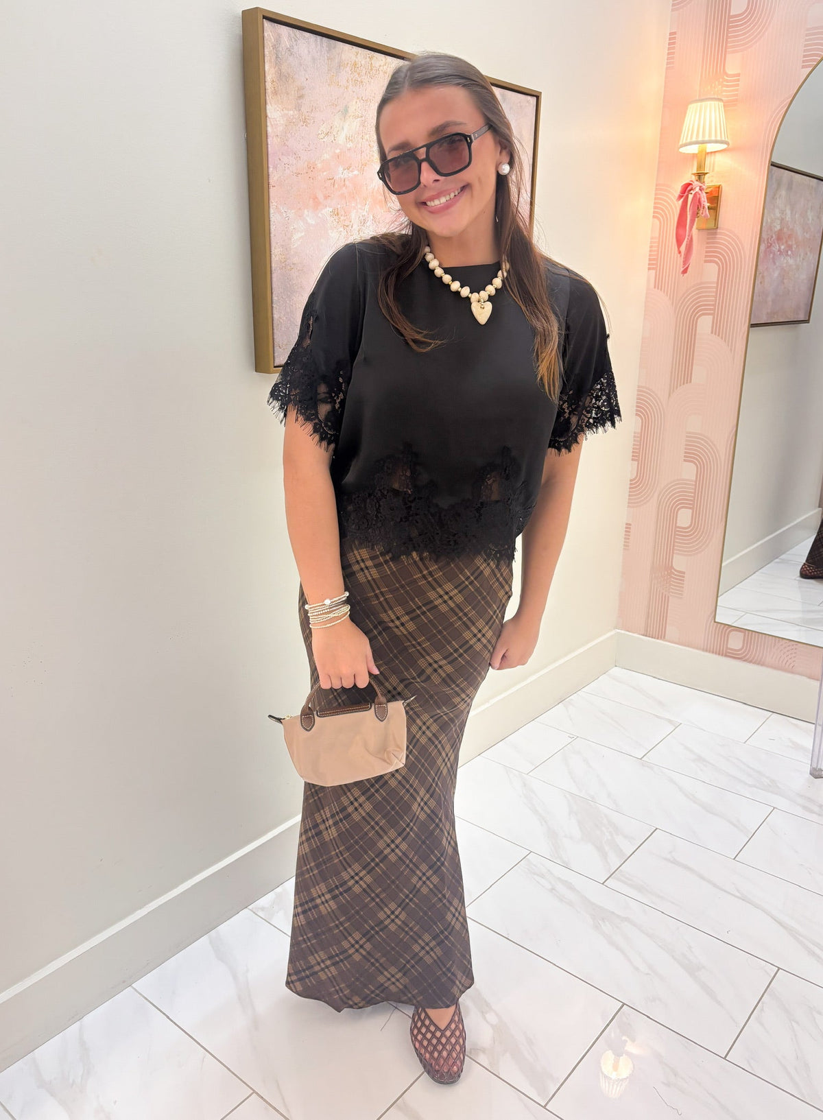 Black Lace Blouse
