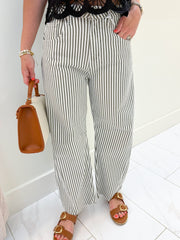 JBD Stripe Barrel Jean with Seams