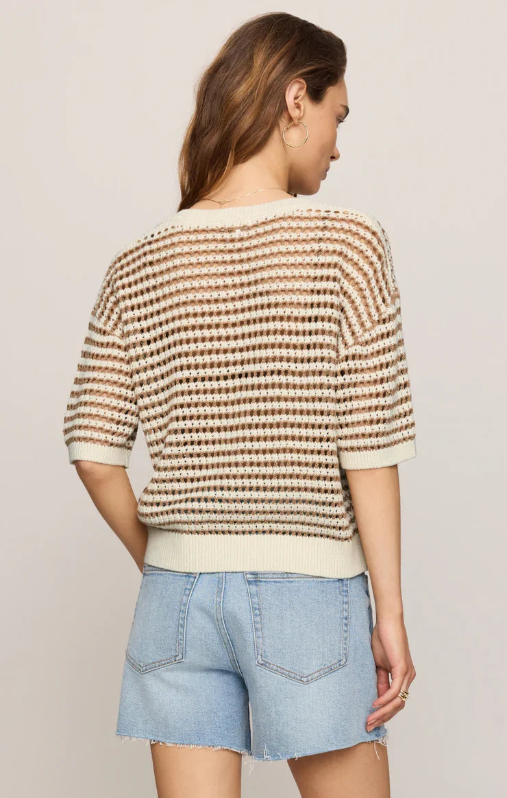 ZS Kylo Striped Polo Sweater