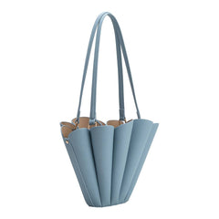 Shellie Blue Vegan Leather Shoulder Bag
