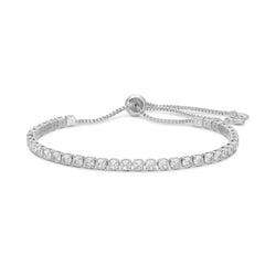 Pulley Tennis Bracelet Silver
