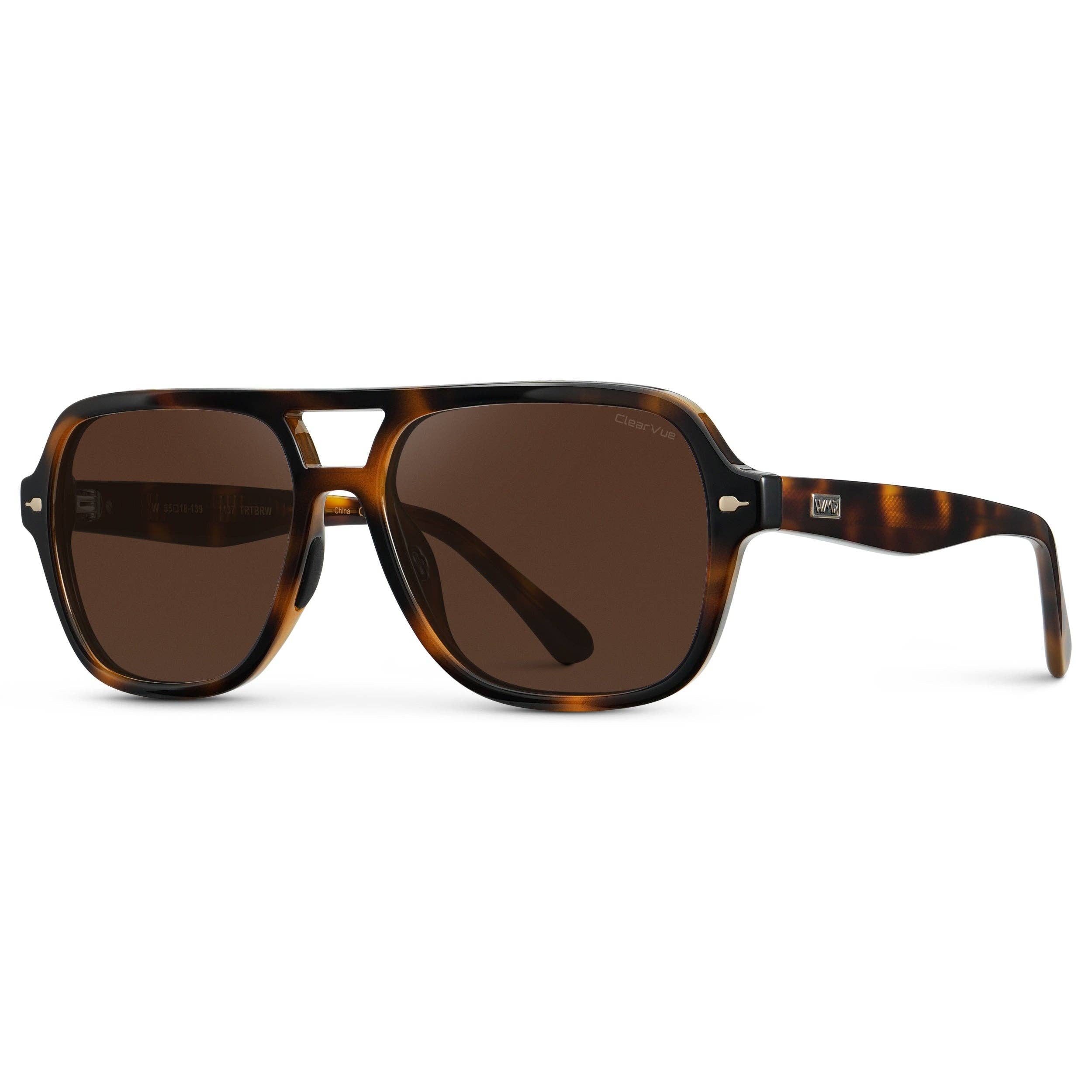 Rally - Women's Double Bridge Aviator Sport Sunglasses