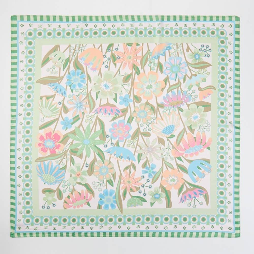 Assorted Flower Print Bandana Scarf