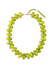 Bailey Chunky Beaded Necklace- Chartreuse
