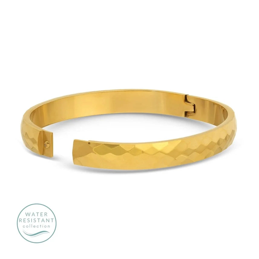 Textured Hinged Bangle