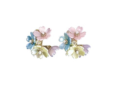 Princess Flower Hoop Earring - Pastel